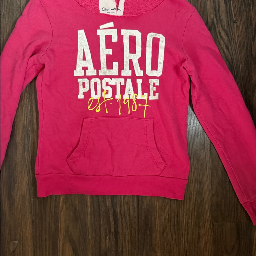 Aeropostale Fuchsia Fleece Pullover